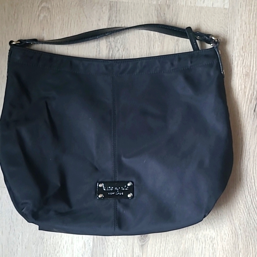 KATE SPADE SMALL DENISE NYLON BLACK HOBO/ SHOULDER BAG #PXRU1916